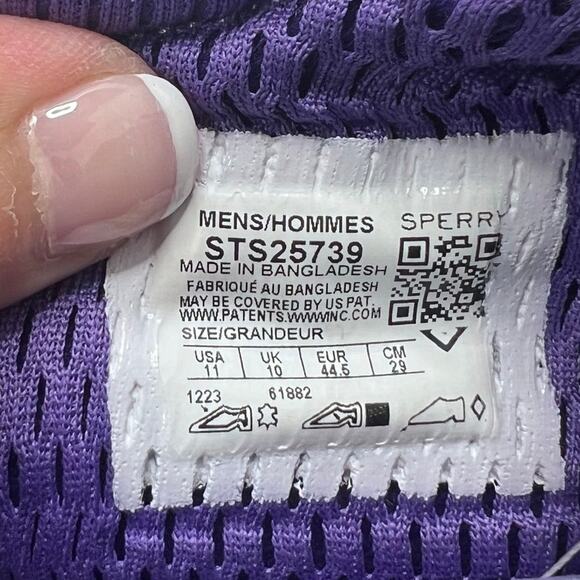 Sperry Topsider X Concepts Authentic Original 3-Eye Boat Shoe Purple Men 11 NWOB main image 7